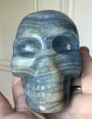 Blue Onyx Crystal Skull