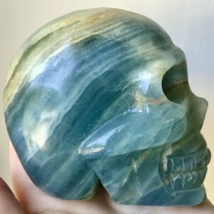 Blue Onyx Crystal Skull - Image 6