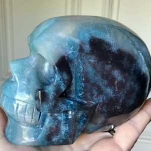 Blue Trolleite Crystal Skull - Image 4