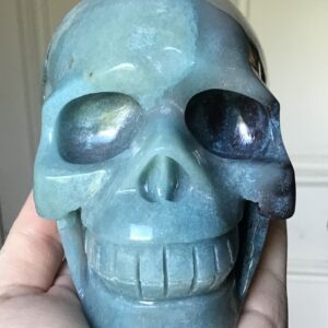 Blue Trolleite Crystal Skull - Image 2