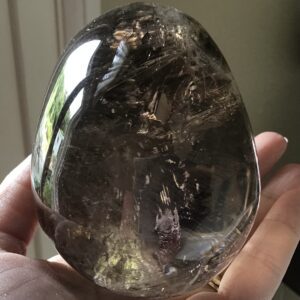 Clear Smoky Quartz Crystal Skull - Image 10