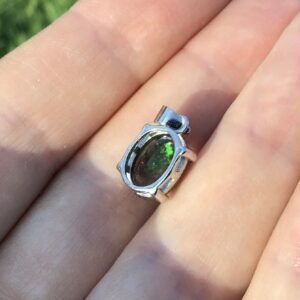 Natural Fire Opal Pendant - Image 7