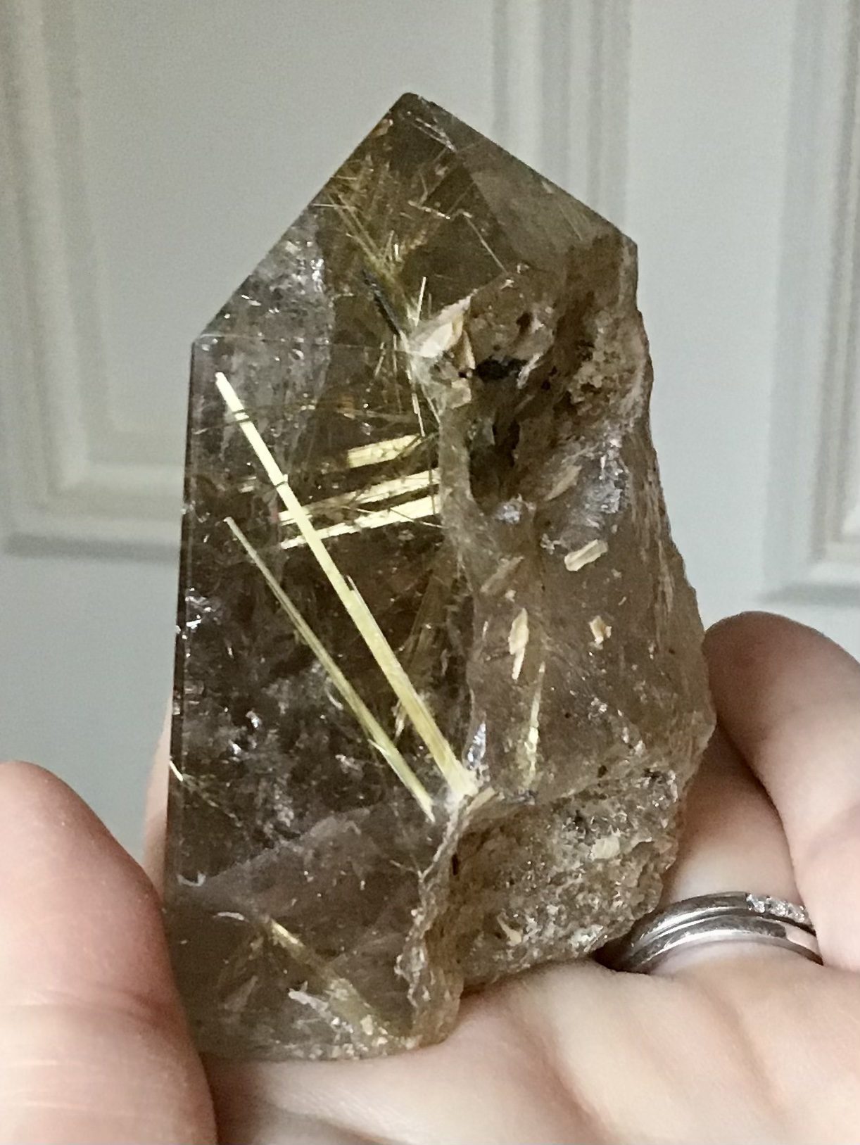 Quartz Gold Rutile Crystal