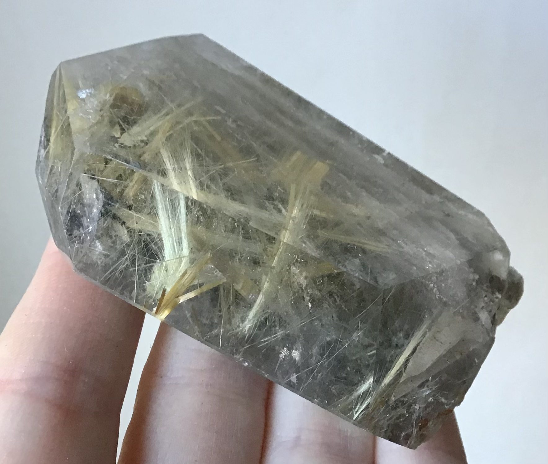 Quartz Gold Rutile Crystal