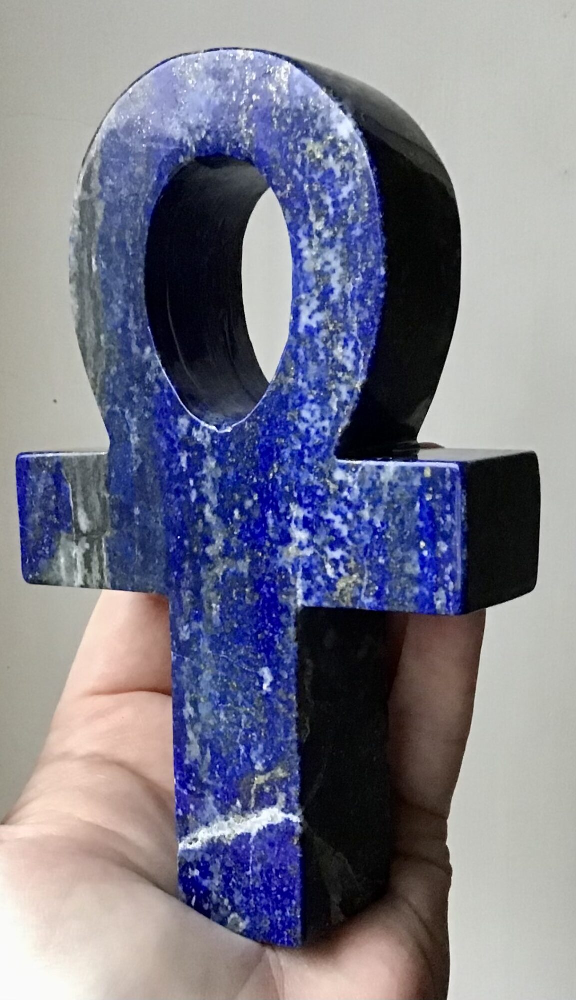 Large Lapis Lazuli Crystal Ankh