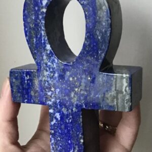 Large Lapis Lazuli Crystal Ankh - Image 2