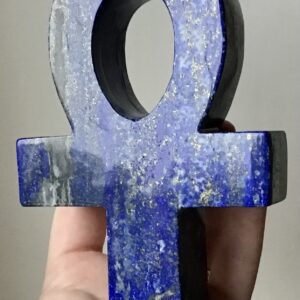 Large Lapis Lazuli Crystal Ankh - Image 3