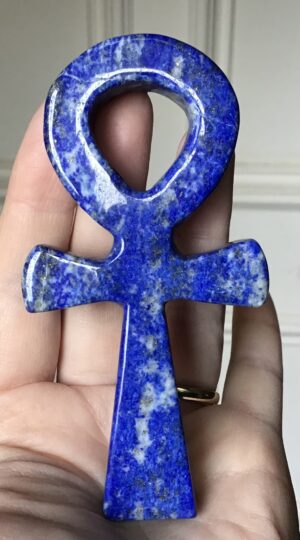 Lapis Lazuli Crystal Ankh