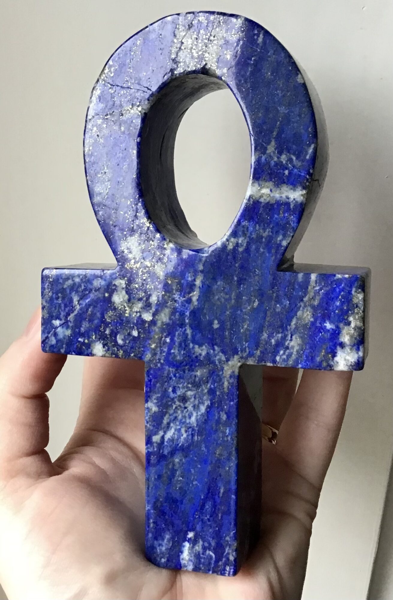 Large Lapis Lazuli Crystal Ankh