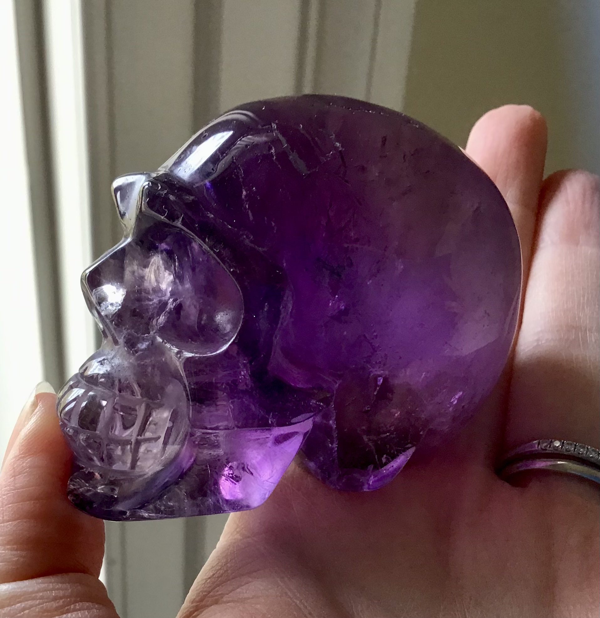 Amethyst Crystal Skull