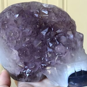 Amethyst Cluster Quartz Agate Crystal Skull - Image 6