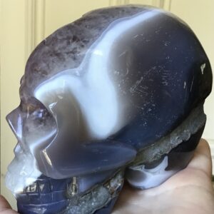 Amethyst Cluster Quartz Agate Crystal Skull - Image 9