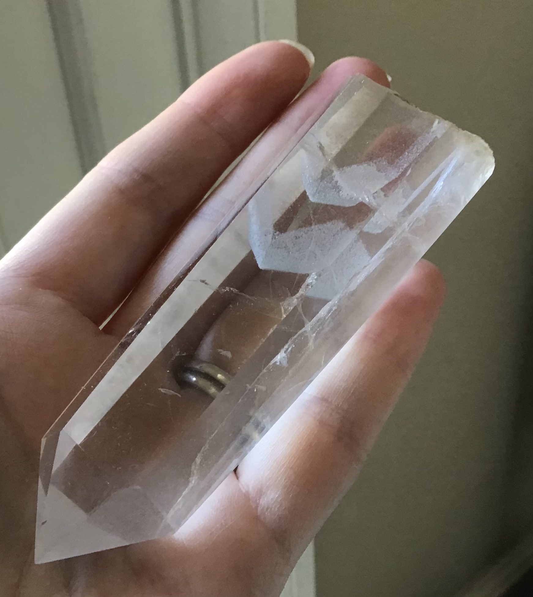 Clear Quartz Double Mountain Crystal