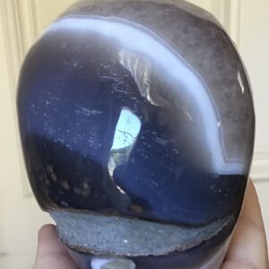 Amethyst Cluster Quartz Agate Crystal Skull - Image 7