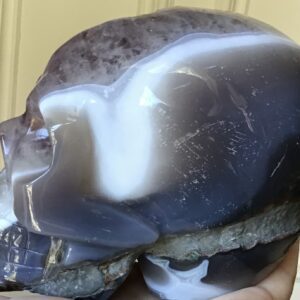 Amethyst Cluster Quartz Agate Crystal Skull - Image 8