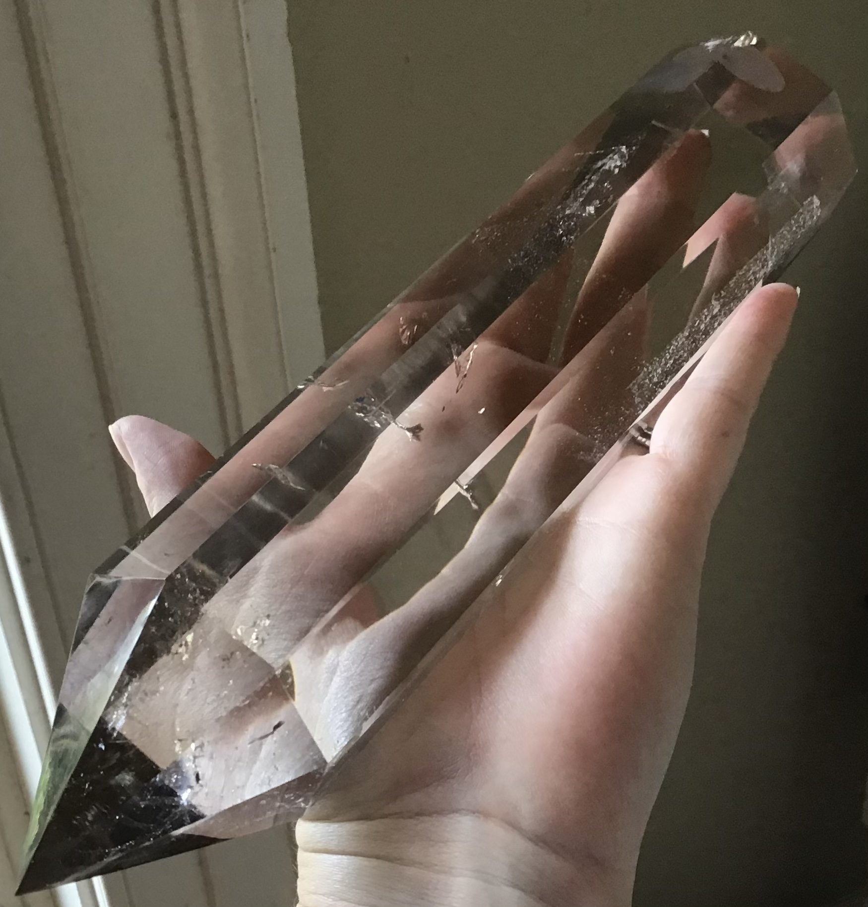 Powerful Water Clear Smoky Quartz Mountain Crystal/Generator