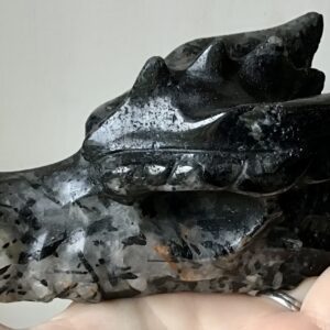 Black Tourmaline Quartz Crystal Dragon - Image 8