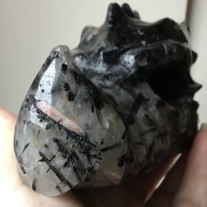 Black Tourmaline Quartz Crystal Dragon - Image 5