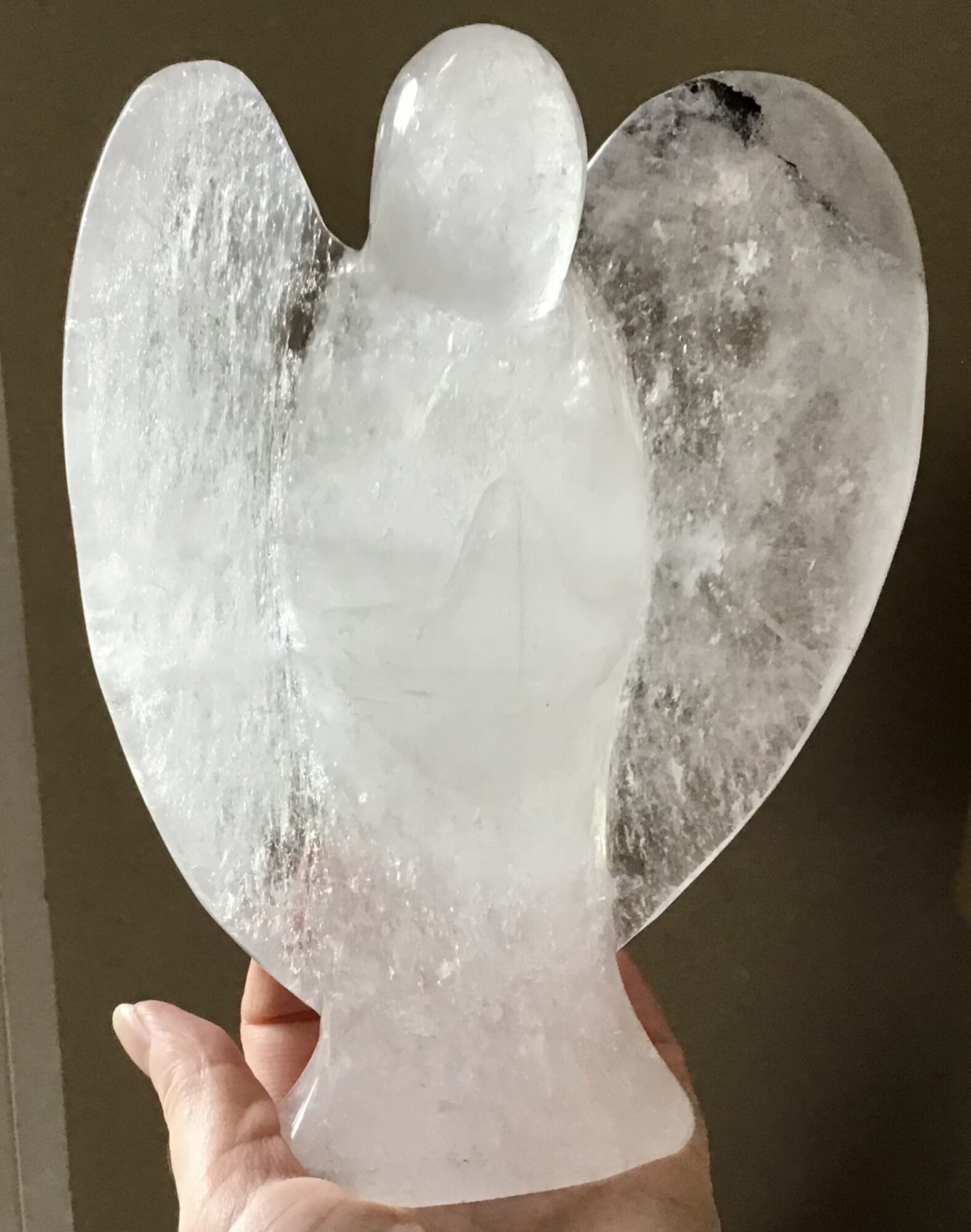 Extra Large Clear Quartz Crystal Angel