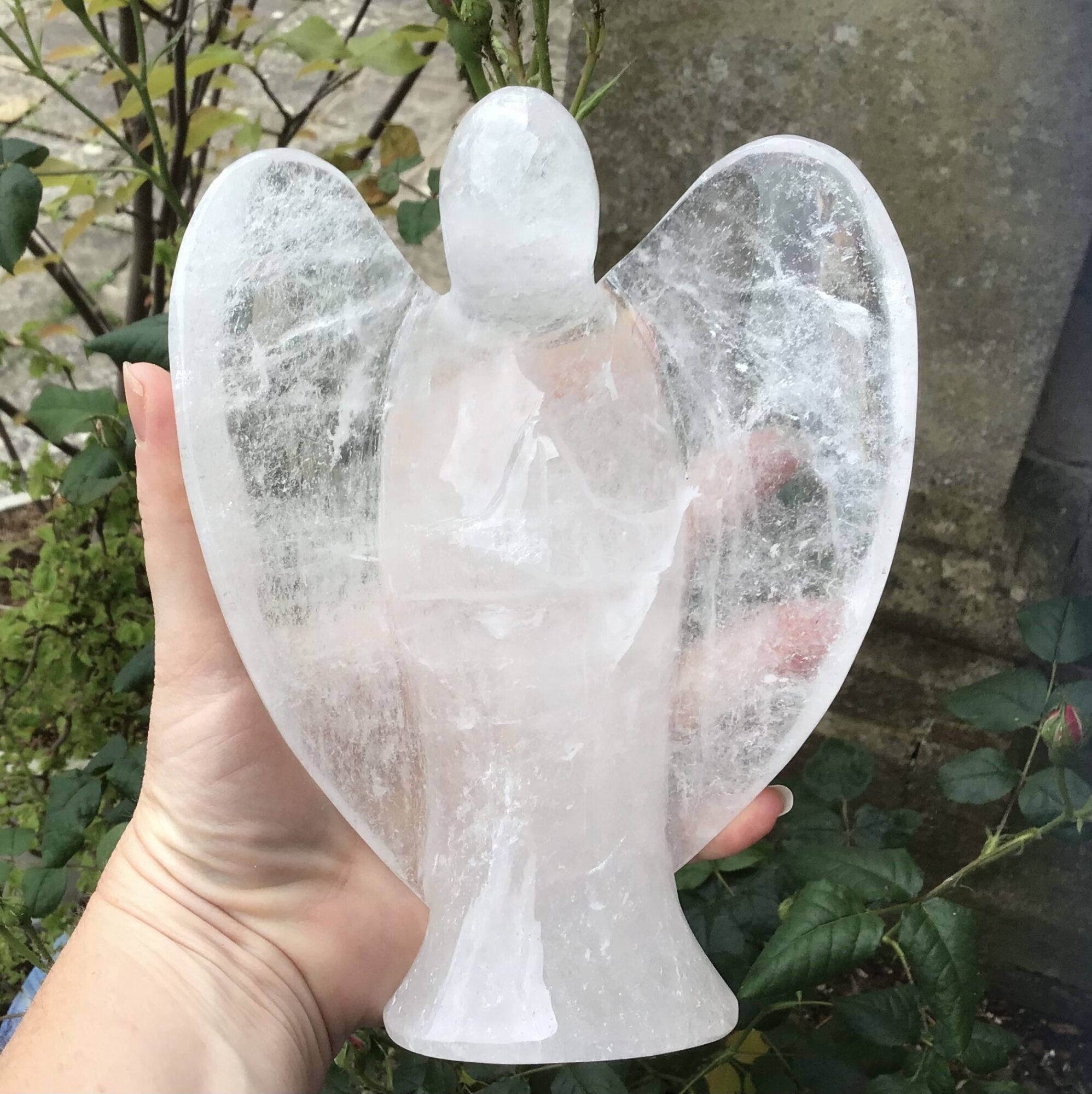 Large Clear Quartz Crystal Angel