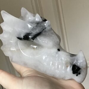 Black Tourmaline Quartz Crystal Dragon - Image 3