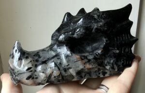 Black Tourmaline Quartz Crystal Dragon