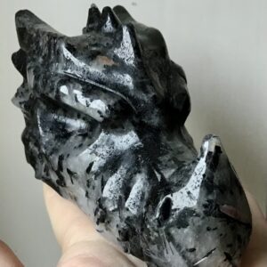 Black Tourmaline Quartz Crystal Dragon - Image 3