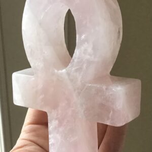 Rose Quartz Crystal Ankh - Image 2