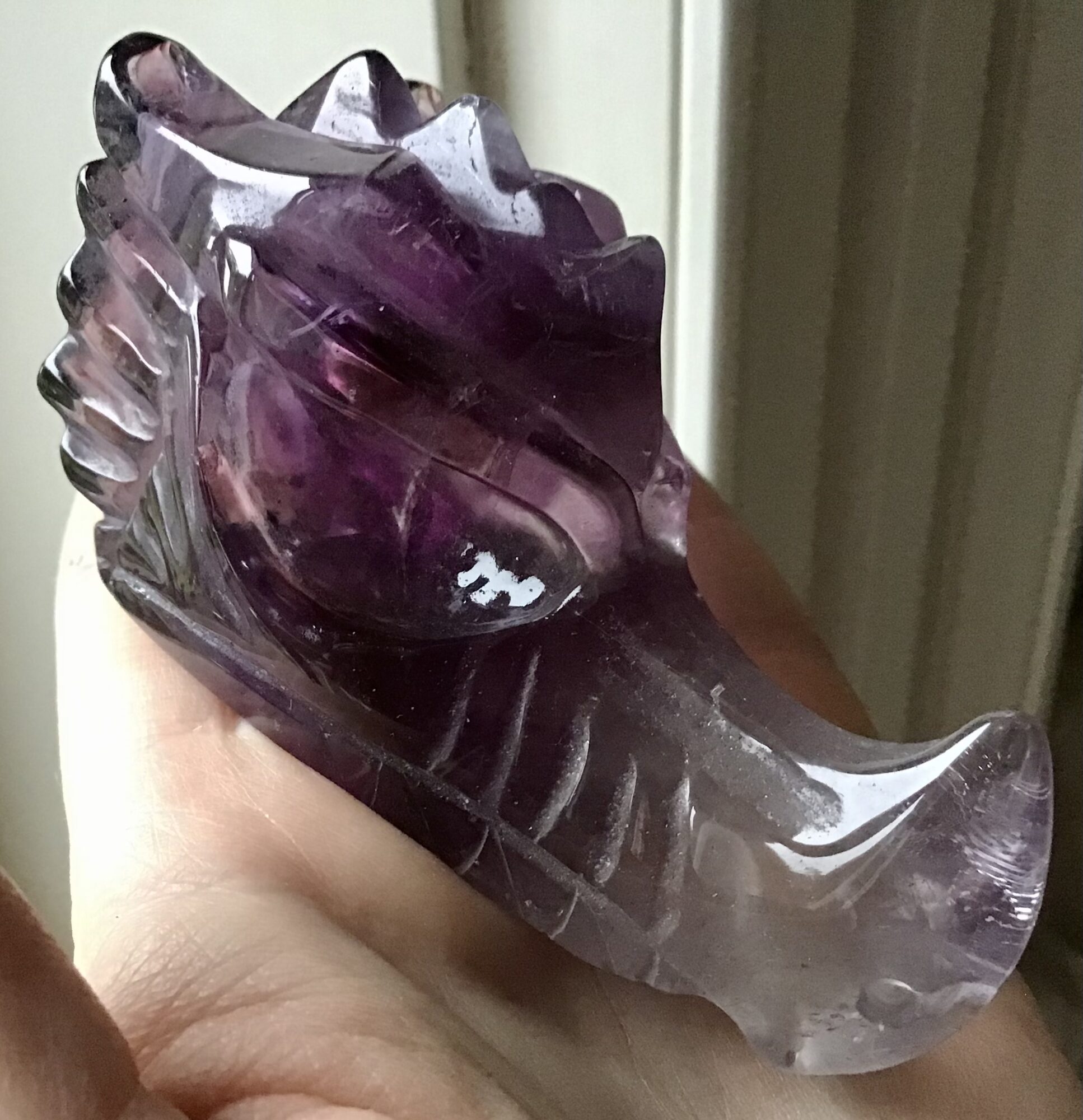 Clear Amethyst Dragon