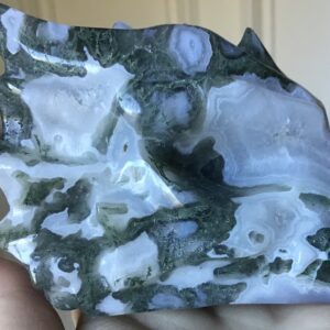 Large Quartz Agate Green Phantom Dragon/Geode - Image 3