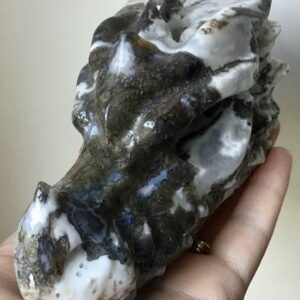Large Quartz Agate Green Phantom Dragon/Geode - Image 3