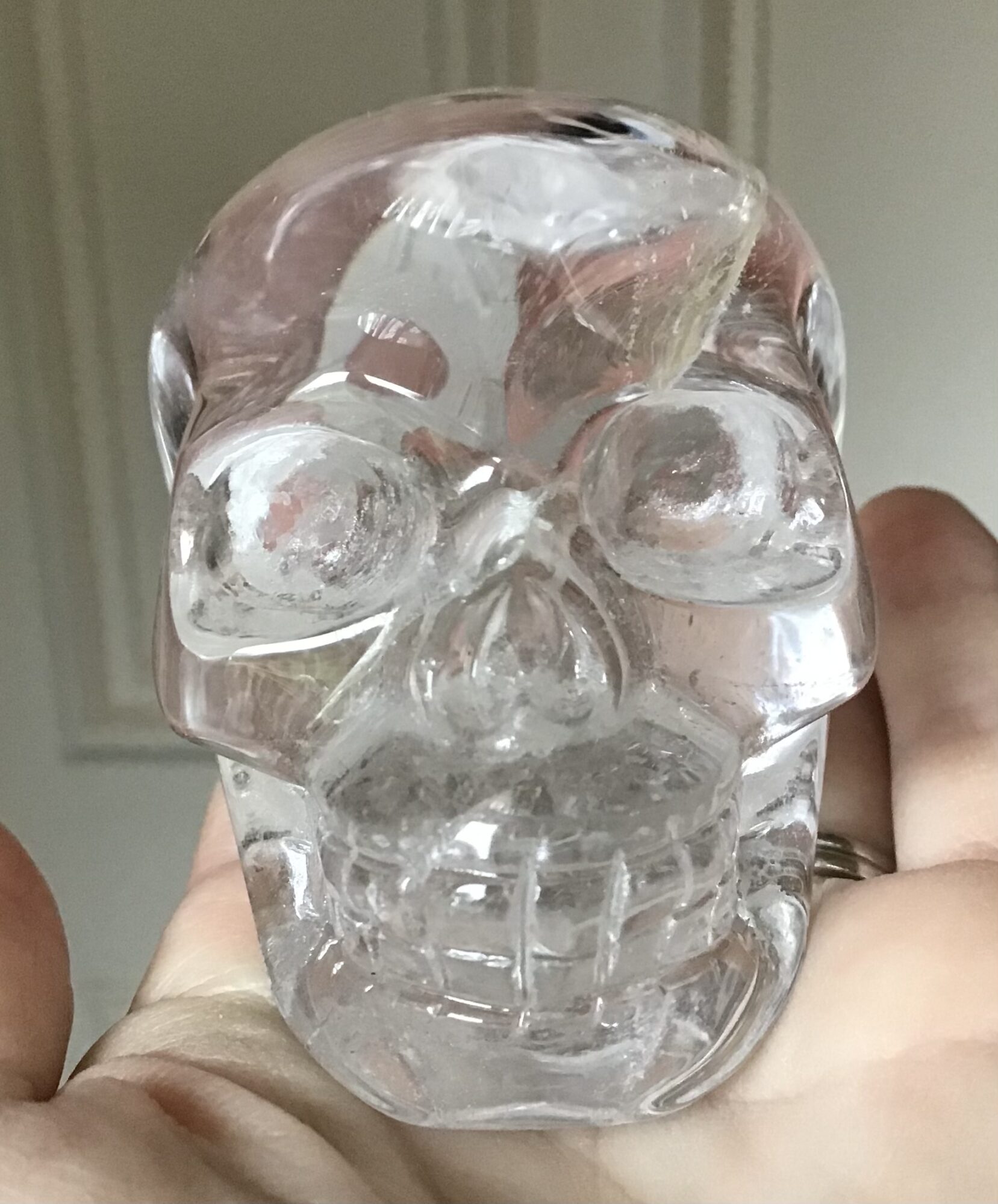 Water Clear Quartz Crystal Skull