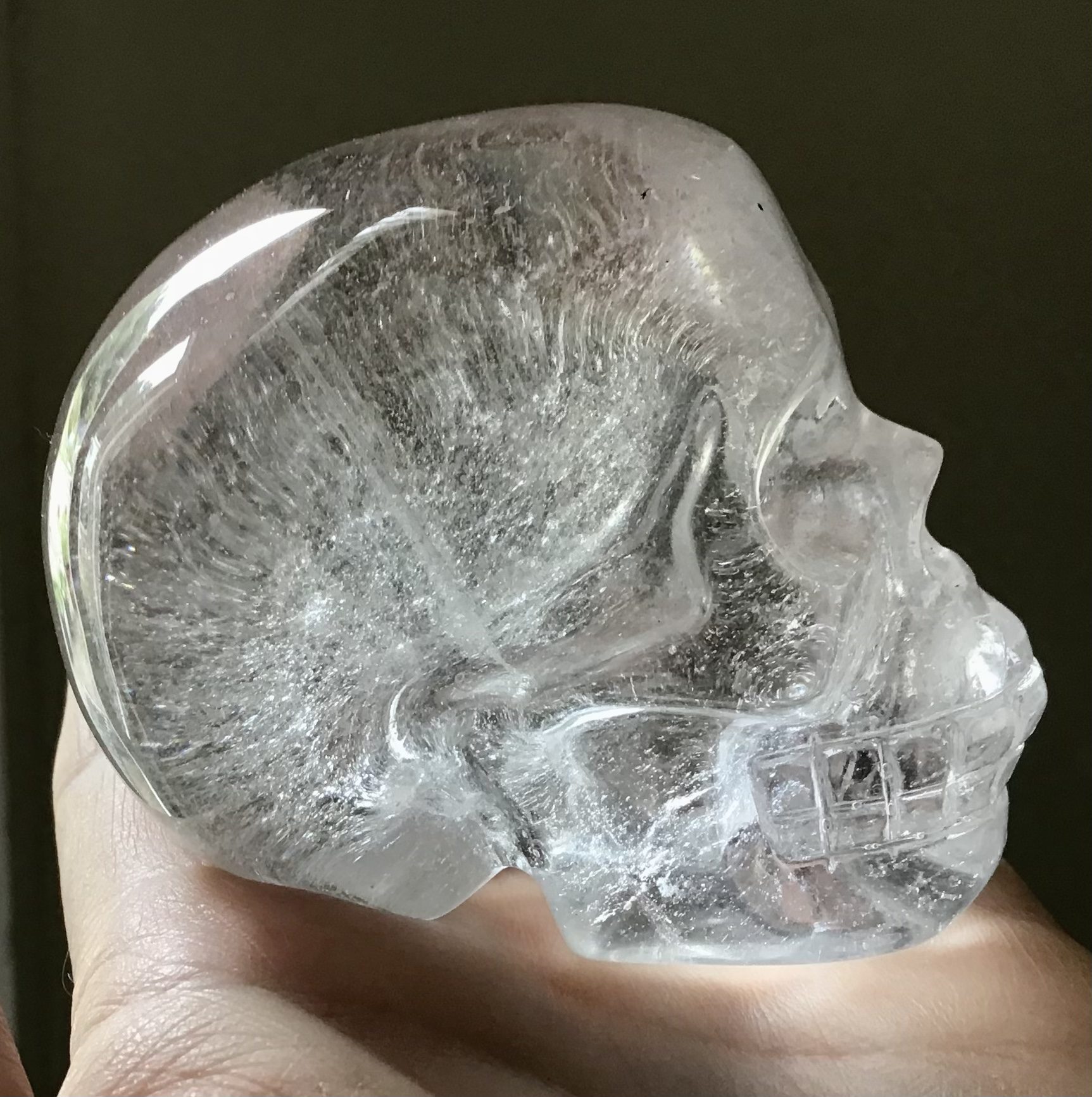 Clear Quartz Crystal Skull