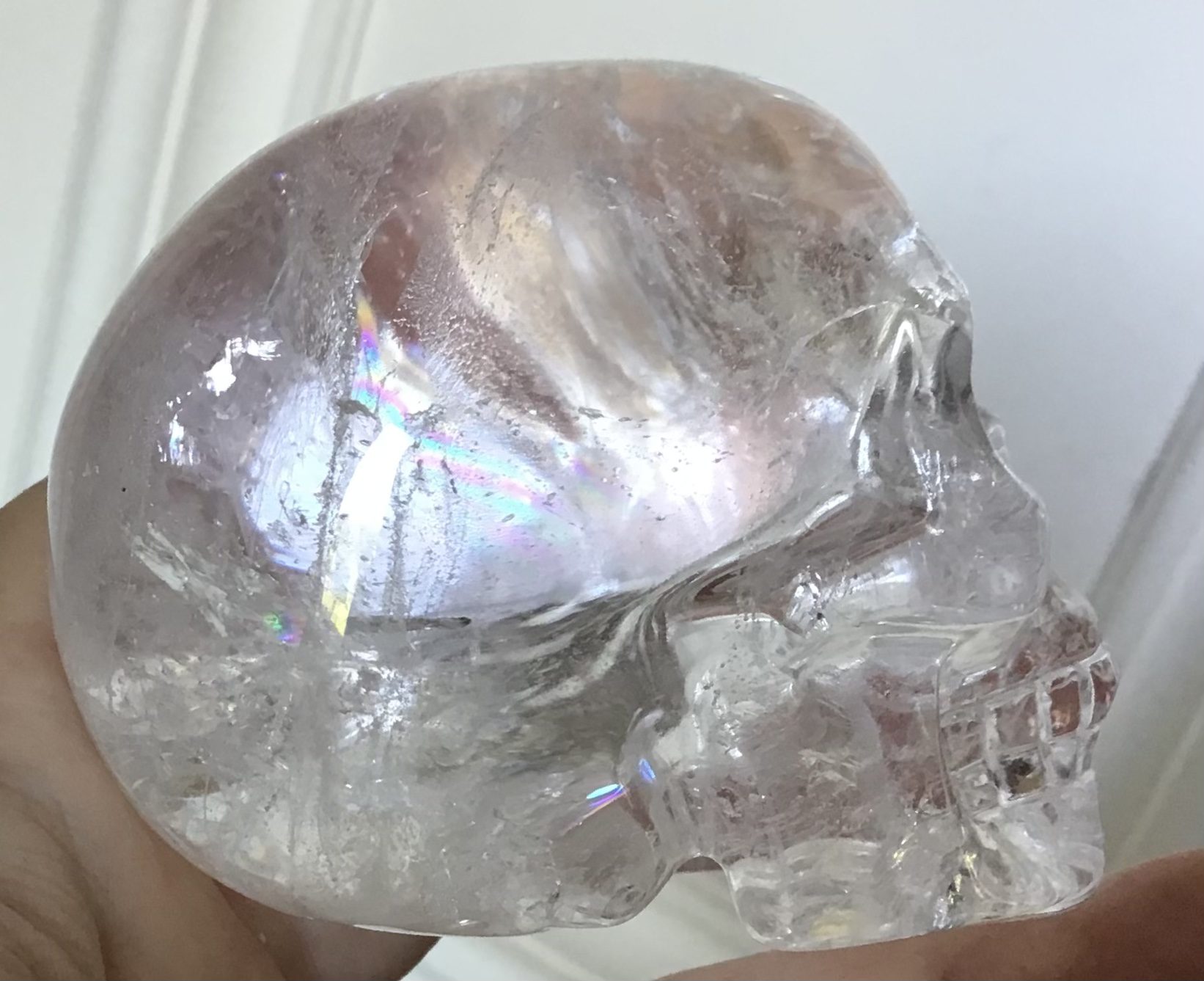 Clear Quartz Crystal Skull
