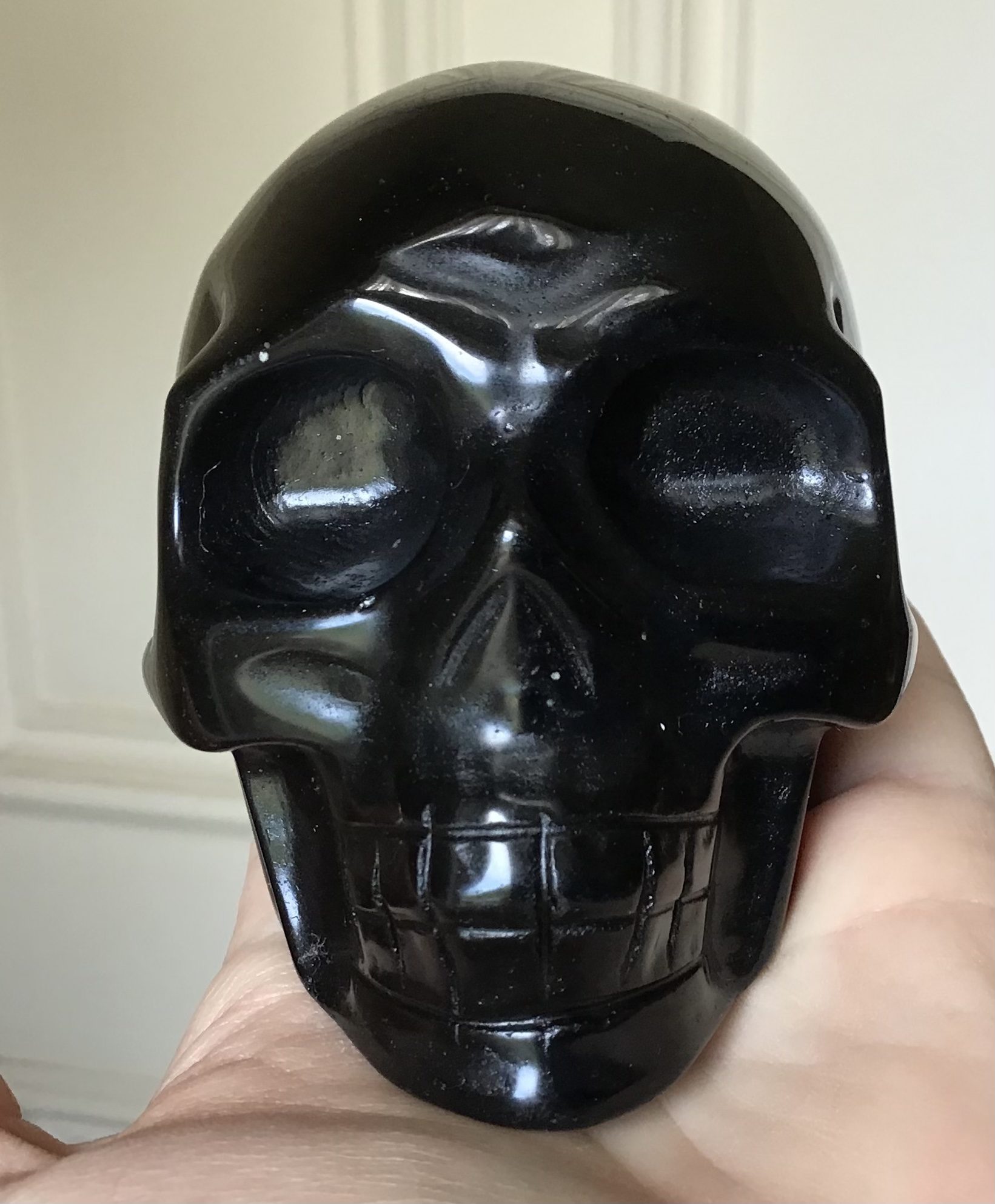 Black Obsidian Skull