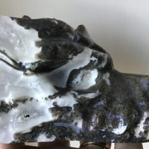 Large Quartz Agate Green Phantom Dragon/Geode - Image 5