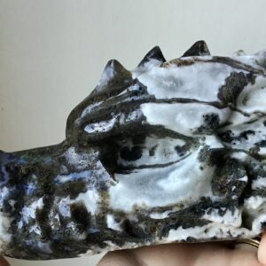 Large Quartz Agate Green Phantom Dragon/Geode - Image 7