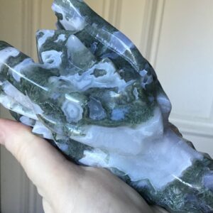 Large Quartz Agate Green Phantom Dragon/Geode - Image 7