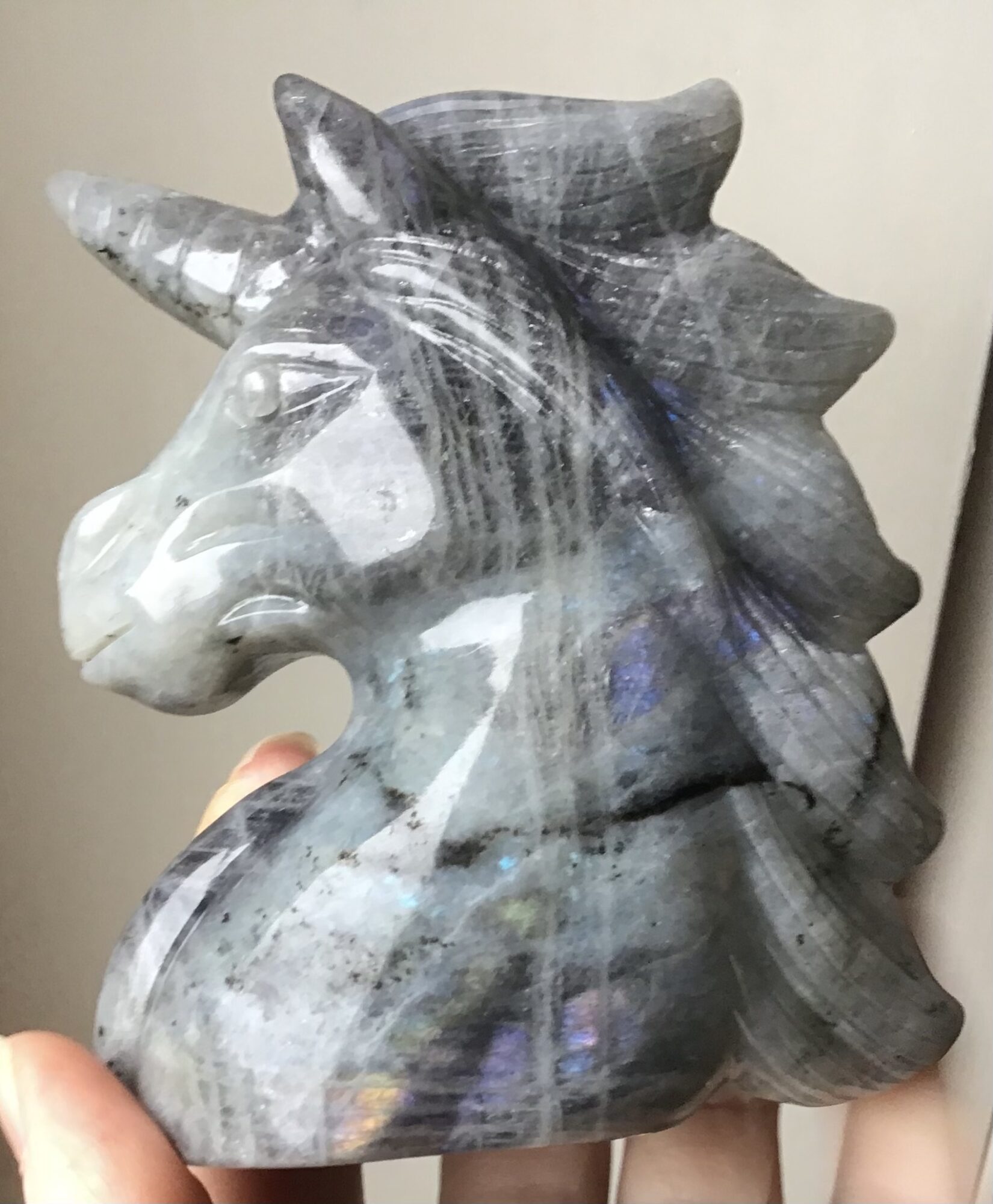 Labradorite Crystal Unicorn