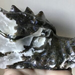 Large Quartz Agate Green Phantom Dragon/Geode - Image 2