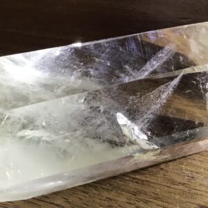 Clear Quartz Blue & White Angel Hair Crystal - Image 6