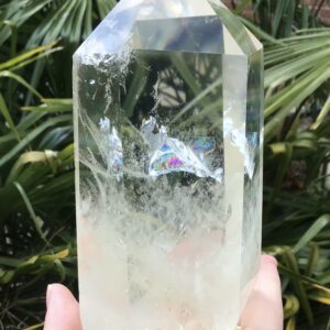 Clear Quartz Blue & White Angel Hair Crystal - Image 8