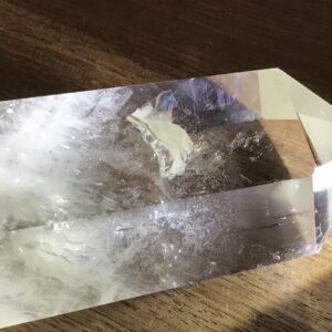 Clear Quartz Blue & White Angel Hair Crystal - Image 4