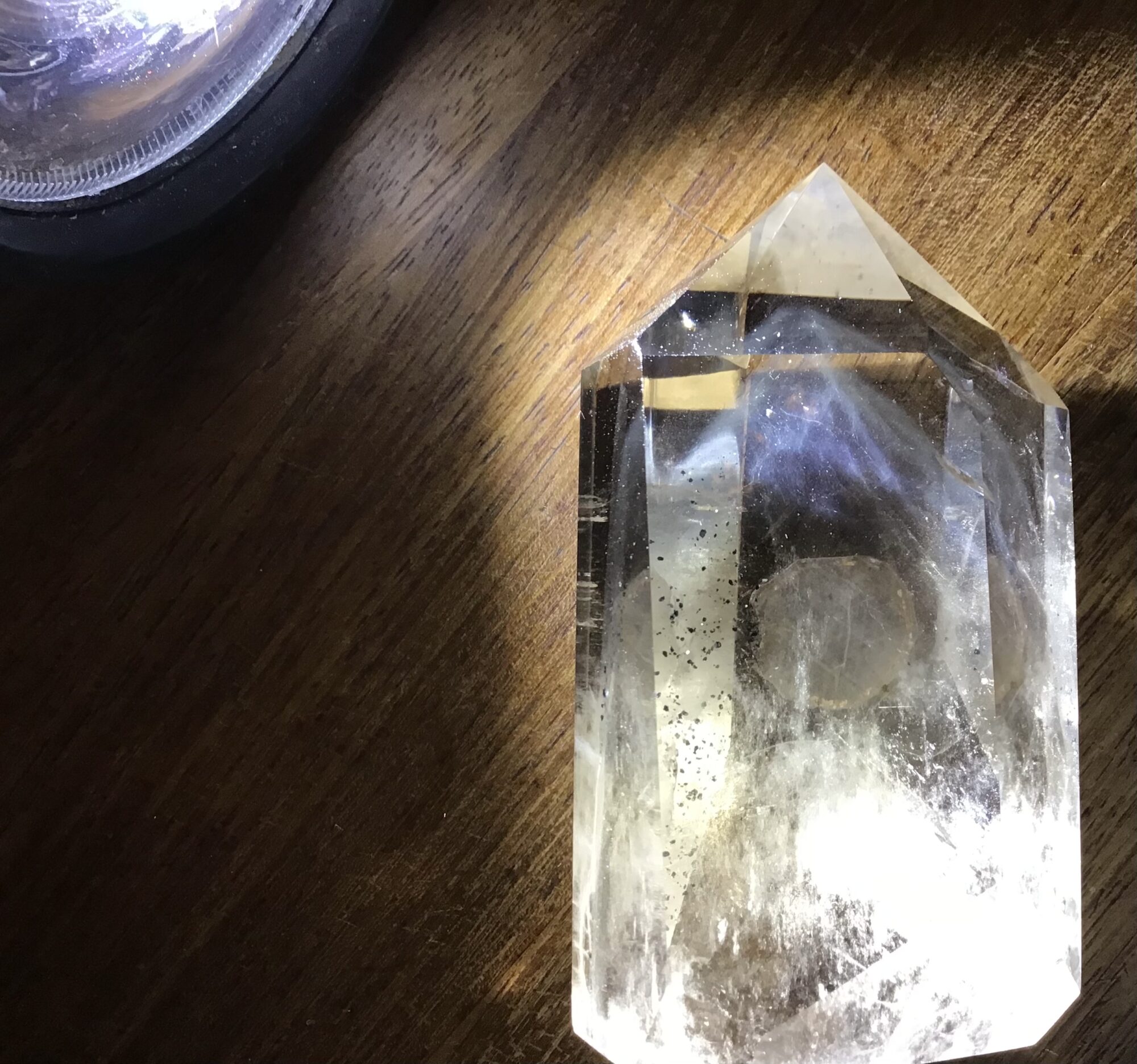 Clear Quartz Blue Angel Hair Mountain Crystal