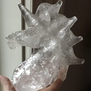 Extra Large Clear Quartz Crystal Unicorn - Image 2