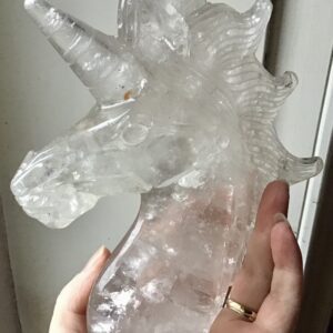 Extra Large Clear Quartz Crystal Unicorn - Image 6