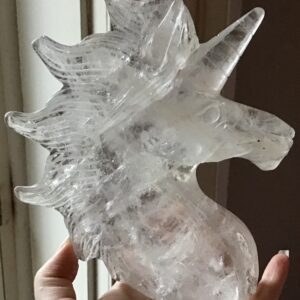 Extra Large Clear Quartz Crystal Unicorn - Image 4