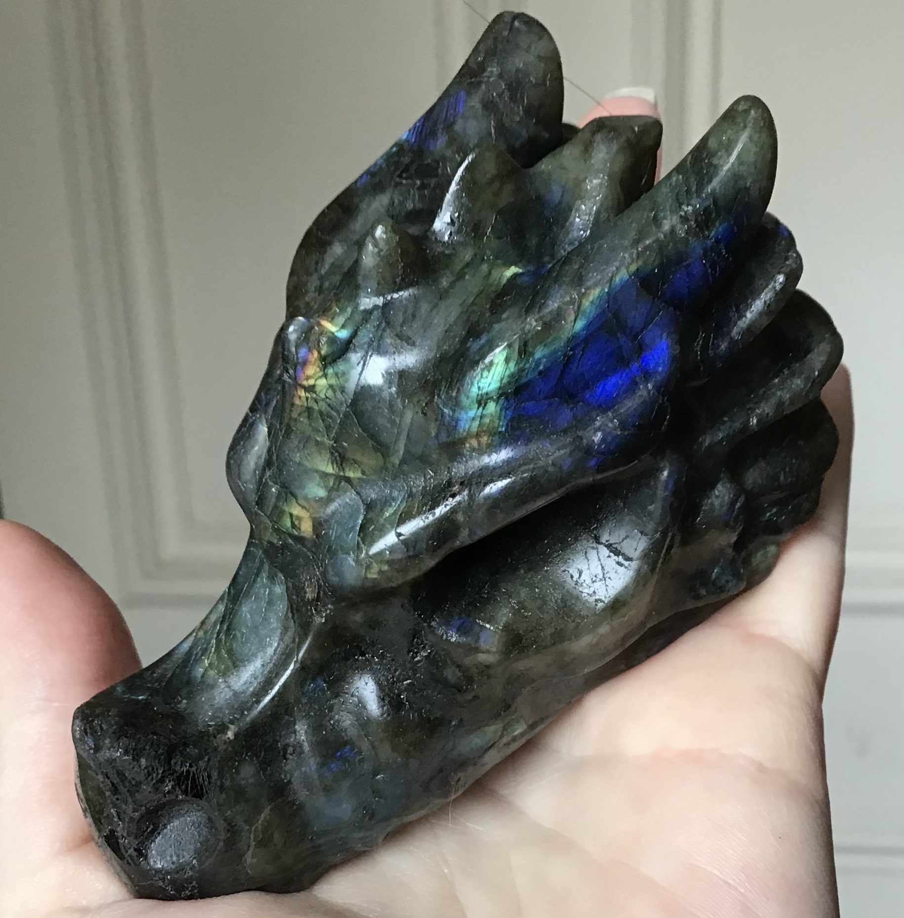 Labradorite Crystal Dragon