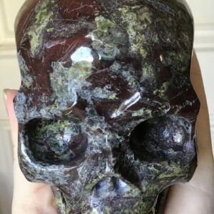 Bloodstone Jasper Crystal Skull - Image 7