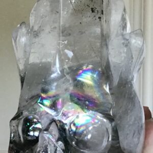 Unique Clear Quartz Phantom Crystal Skull/Cluster - Image 10